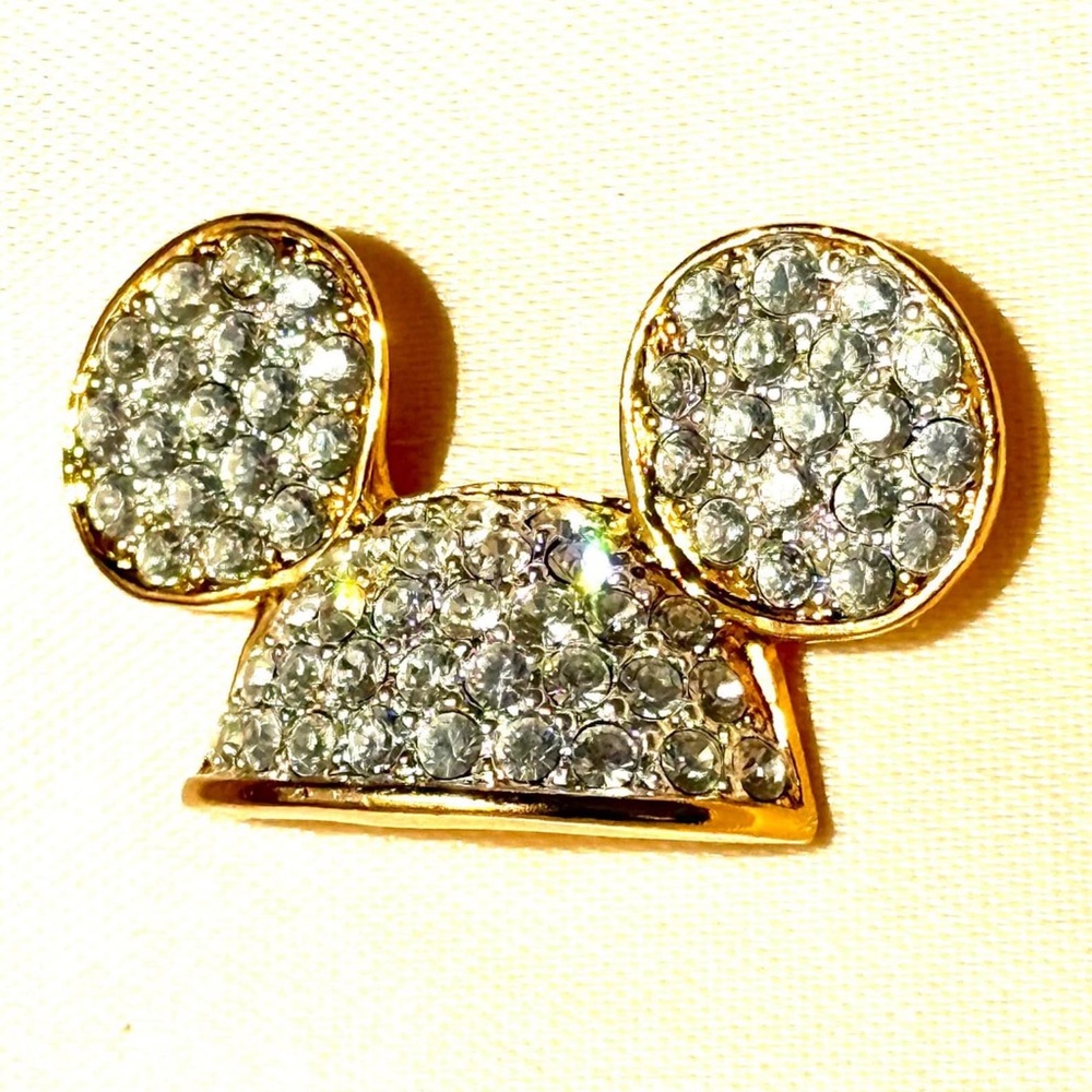 Disney Gold and Silver Mickey Mouse Brooch